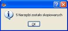 Zatwierdź wiadomość klikając przycisk OK.