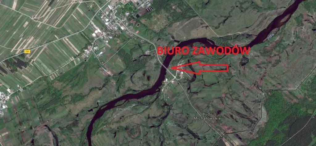 3. Biuro zawodów Biuro zawodów znajdować się będzie w okolicy mostu w m. Budy Michałowskie. Współrzędne GPS Biura Zawodów. Szerokość geograficzna: 51.708476 Długość geograficzna: 21.058530 4.