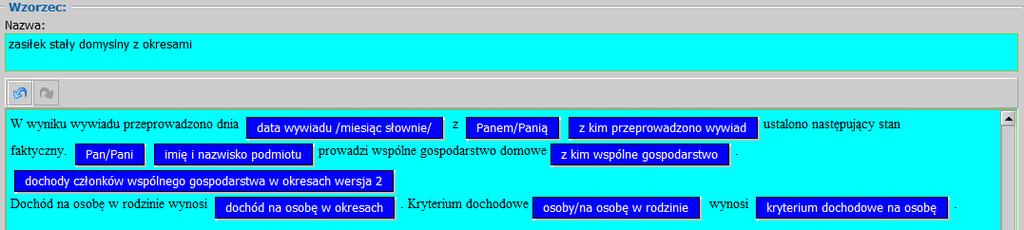 uwzględnionych w tym okresie dochodów.
