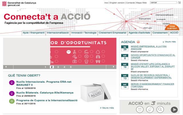 12 Katalonia system ACCIÓ pierwotnie powołana do wsparcia przedsiębiorstw z