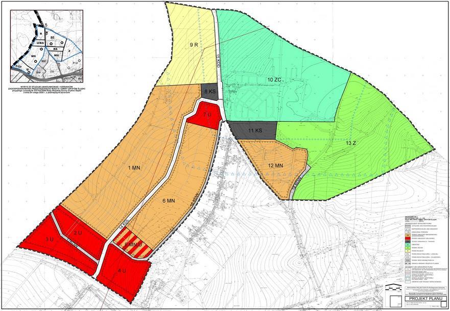 Obszar 1. Okolice Osiedla Horyzont Projekt planu dla obszaru nr 1 Zmiany projektowe wprowadzone w okolicach os. Horyzont większość respondentów uznaje za dobre zadowolenie wyraziło 72%.