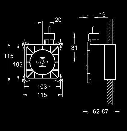 rozdzielacz ŁAZIENKOWE TERMOSTATY ELEMENTY PODTYNKOWE 27 934 000 chrom 2 985,00 GROHE F-digital Deluxe generator pary 6.