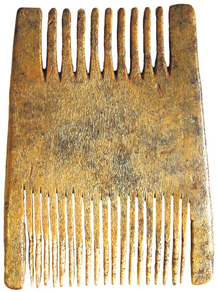 Ryc. 11. Grzebień dwustronny jednowarstwowy, nr inw. 2354/65, fot. K.