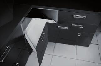 Szuflada Modern Box do szafki narożnej (niska) Corner cabinet drawer, low / Ящик Modern Box для угловых кухонных шкафов, низкий Cechy produktu / Features / Характеристика товара: Pełny wysuw / Full