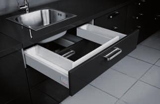 и вертикали) Index: PB-D-ULE-500 NL=500 Pozycje mocowania prowadnic w korpusie Mounting positions in the drawer body Позиции крепления направляющих в корпусе Krawędź korpusu / Drawer body edge / Края