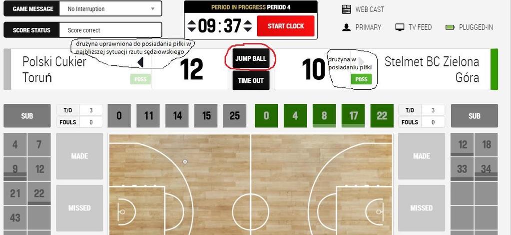 FIBA Live Stats jest intuicyjny!