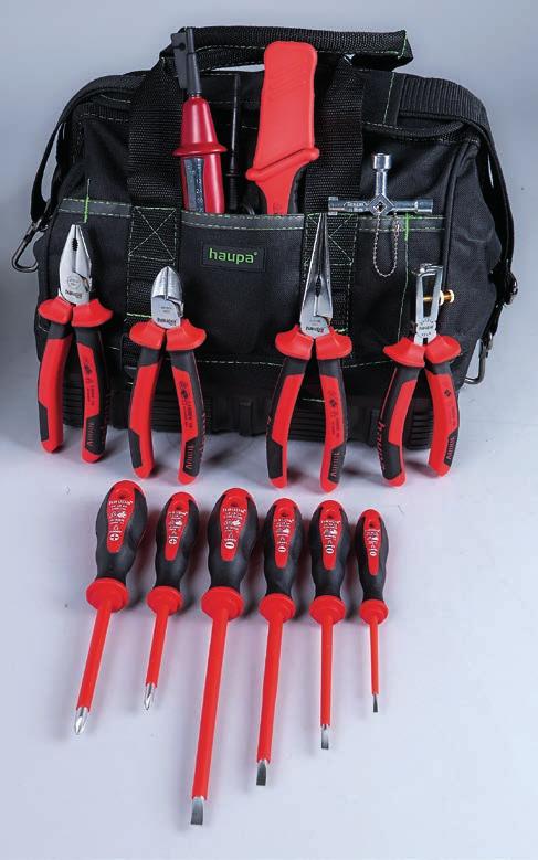 ToolBag ToolBag XL 220061 360 ToolBag HAUPA ToolBag 1000 V odporność na brud i wodę, spód walizki umocniony gumą, podwójny nit krzyżowy na duże obciążenia, odpinany pas ramienny, regulowany, 10