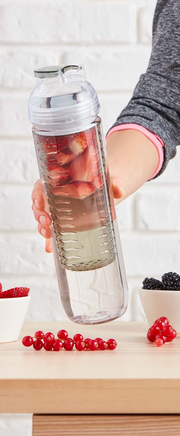 700 ml zdrowo, JEDZ GDZIEKOLWIEK JESTEŚ pojemnik z łyżeczką na jogurt, z zakrętką i datkową