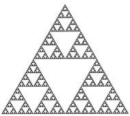 Trójkąt Sierpińskiego Fraktale losowe Losowe zbiory Cantora Losowe trójkąty Sierpińskiego Większość fraktali spotykanych w przyrodzie Wymiar fraktalny Opisuje skalowanie masy układu przy zmianie
