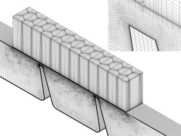 Model uszczelnienia a) Siatka uszczelnienia referencyjnego b) C D w funkcji stosunku ciśnień, Test C Rys. 2.