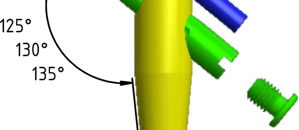 Ø6,5 Anti-rotational screw Ø6,5 293155(T) 293220(T)