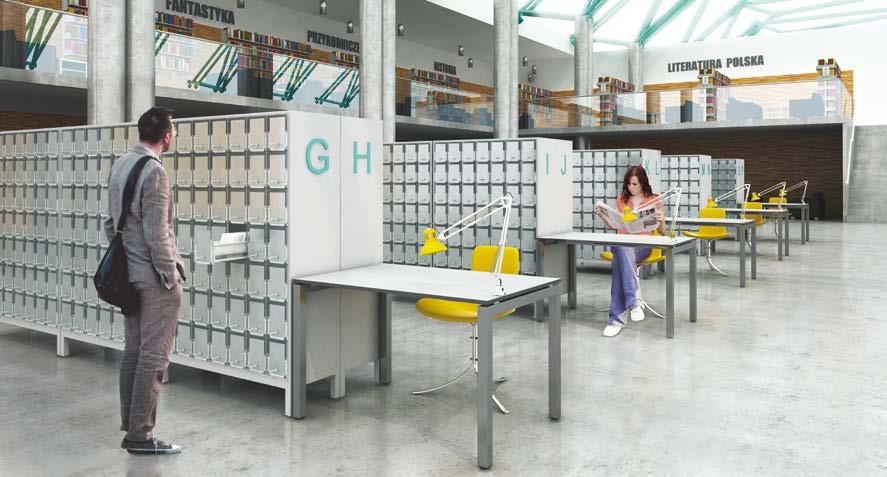 MEBLE BIUROWE SZAFKI KATALOGOWE SKT Szafki katalogowe pozwalają na uporządkowanie i usystematyzowanie księgozbiorów w każdej bibliotece.