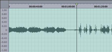 Obrazowanie sygnału audio: waveform.