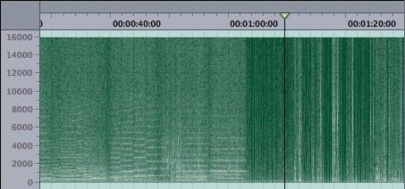 Obrazowanie sygnału audio: spectrum.