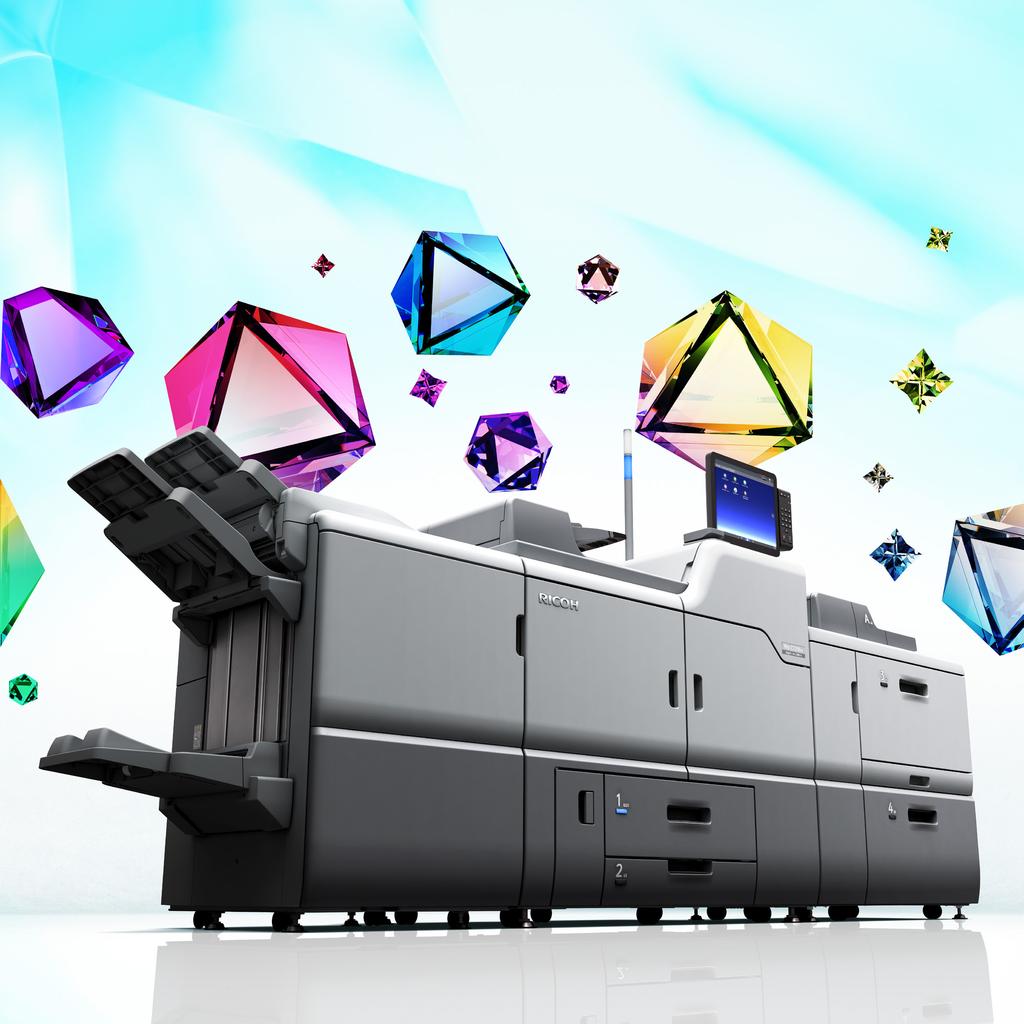 Cyfrowe pełnokolorowe urządzenie produkcyjne Ricoh Pro TM Seria C7200sx Wersja Graphic Arts Kopiarka Drukarka Skaner Ricoh
