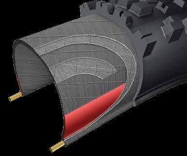 TECHNOLOGIA BUTYL INSERT Dodatkowa warstwa gumy butylowej, która otacza drucianą stopkę opony. Podnosi jej odporność na tzw.
