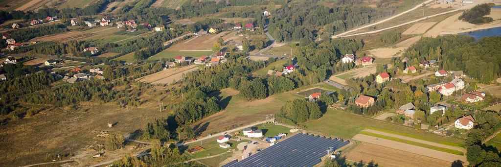 Rys. 9. Widok na farmę fotowoltaiczną na terenie gminy Wierzchosławice.