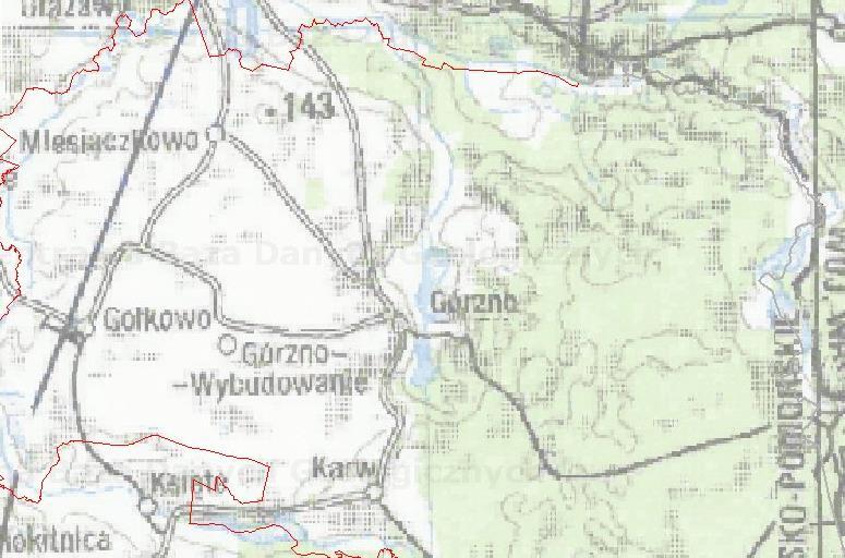 Według danych pozyskanych od Miasta i Gminy Górzno istnieje zarejestrowane osuwisko w Górznie przy ul. Pocztowej dz. nr 118/3 obr.
