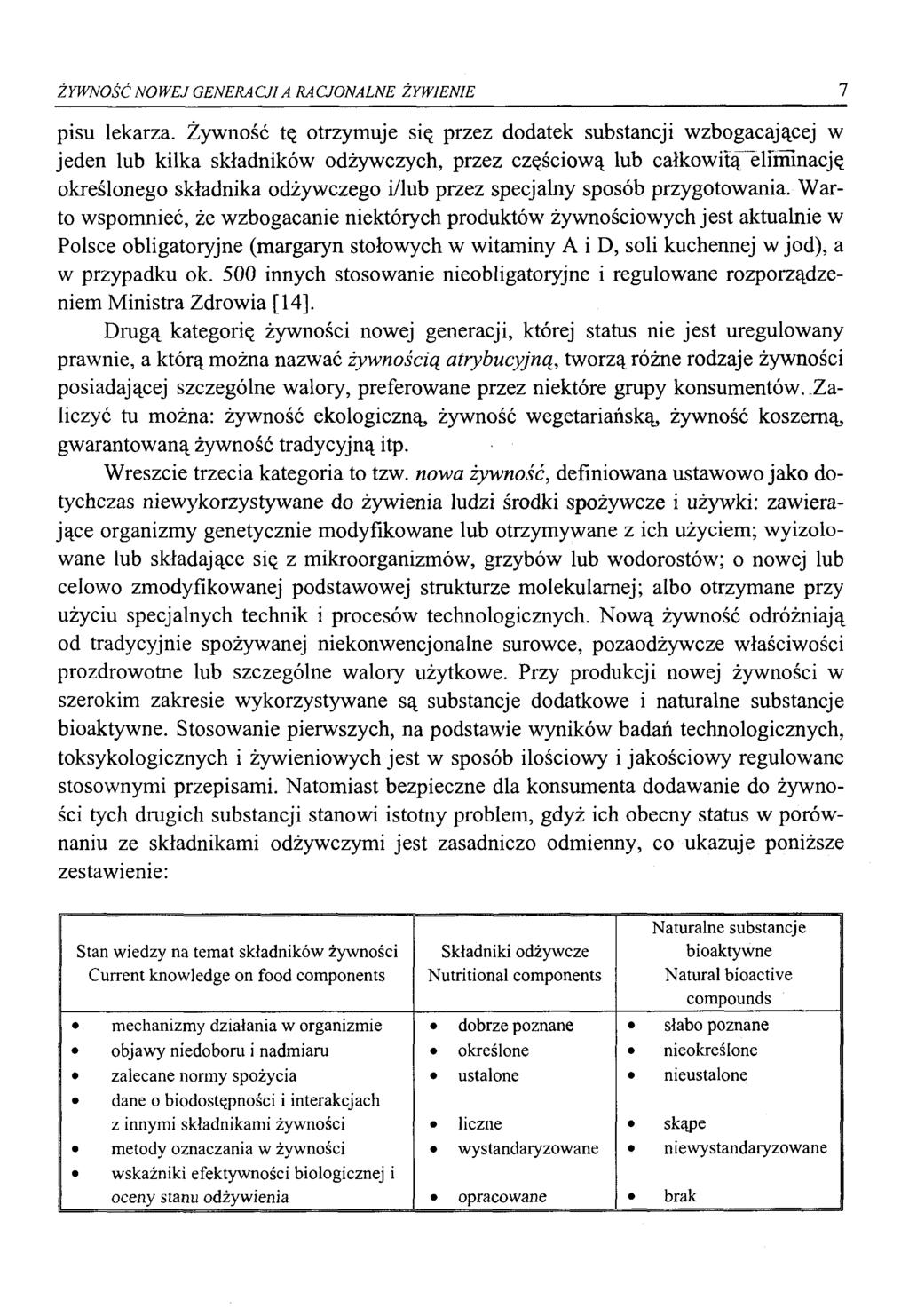 ŻYWNOŚĆ NO WEJ GENERA CJ1A RA CJONALNE ŻYWIENIE 1 pisu lekarza.