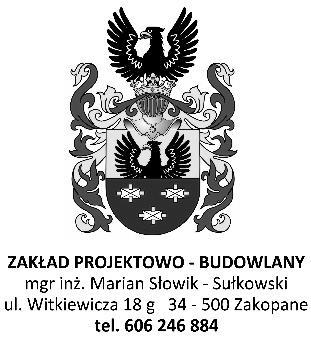 PROJEKT REMONTU KONDYGNACJI PRZYZIEMIA W BUDYNKU ASTORIA W ZAKOPANEM PRZY UL. DROGA DO BIAŁEGO NR 12 INWESTOR: MINISTERSTWO KULTURY I DZIEDZICTWA NARODOWEGO UL.