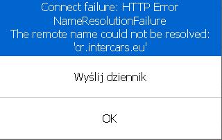 6. Komunikat XRMConnectFailed: Exception: The text associated with this error code could not be found.