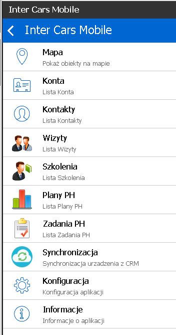 swoim loginie po tej operacji aplikacja Mobile CRM