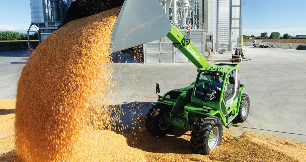 Firma Merlo była pierwszym producentem, który wykorzystał potencjał podnośników teleskopowych w rolnictwie i w 1996 roku zaprezentowała rodzinę maszyn Turbofarmer.