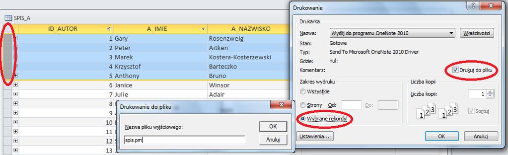 12 marca 2006, sobota ) Otwórz tabelę CZYTELNIK i przejdź do widoku projekt.