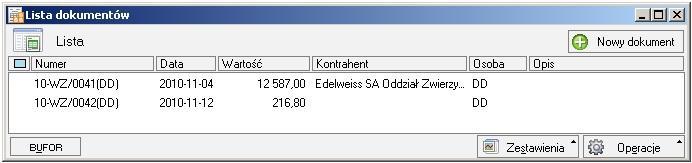 Nast pnie Zestawienia -> Wykonaj raport.