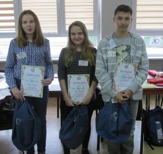 Lureaci konkursu wiedzy Bądźmy zdrowi VIII.2.6.