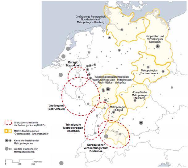 Siedem regionów modelowych rodziny projektów MORO