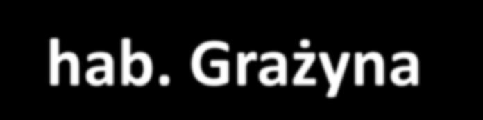 Dr hab. Grażyna Węgrzyn, prof. nadzw.