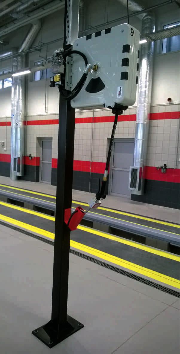 Wydawanie oleju jest sterowane elektrozaworem i dozowane za pomocą przepływomierza. Informacje o dokonanej operacji (wydaniu oleju) są rejestrowane w odpowiedniej bazie danych.