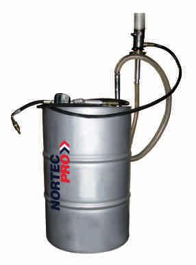 do mocowania pompy > pistolet z przepływomierzem elektronicznym > wąż ssący 2 m.
