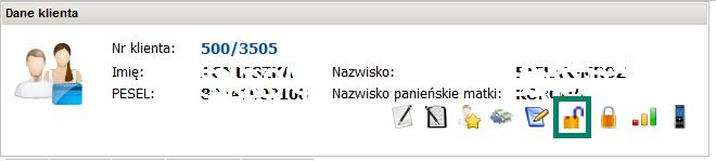 Rysunek 5.3 Visiona pozwala również na odblokowanie hasła do portalu kartowego.