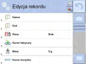 10.6. Czas kalibracji automatycznej < Czas kalibracji automatycznej> jest to parametr określający, w jakich odstępach czasowych ma być wykonywana automatycznie kalibracja wewnętrzna wagi.