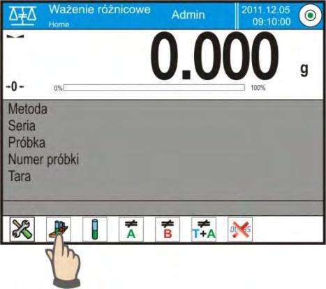 25.4. Przykład realizacji procesu ważenia różnicowego Po uruchomieniu funkcji WAŻENIE RÓŻNICOWE należy: wybrać informacje, jakie mają być