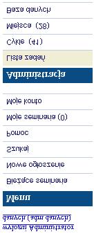 administrator danych - link służący do wylogowania z systemu - Bieżące seminaria - Nowe ogłoszenie - Szukaj - Pomoc - Moje