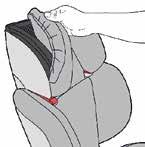 Removing Seat Cover There are four pieces of seat covers: one piece of the head support cover, two pieces of the side wings covers and one piece of