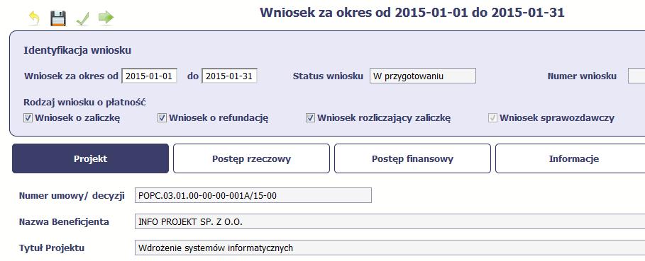Złóż wniosek oznacza również Sprawdź SL2014 zweryfikuje poprawność Twojego wniosku, analogicznie jak w procesie opisanym w punkcie 4.3.1 Sprawdzanie poprawności.