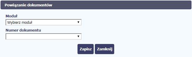 W przypadku wyboru Wnioski o płatność, możesz powiązać plik z wybranym wnioskiem a nawet z konkretną pozycją