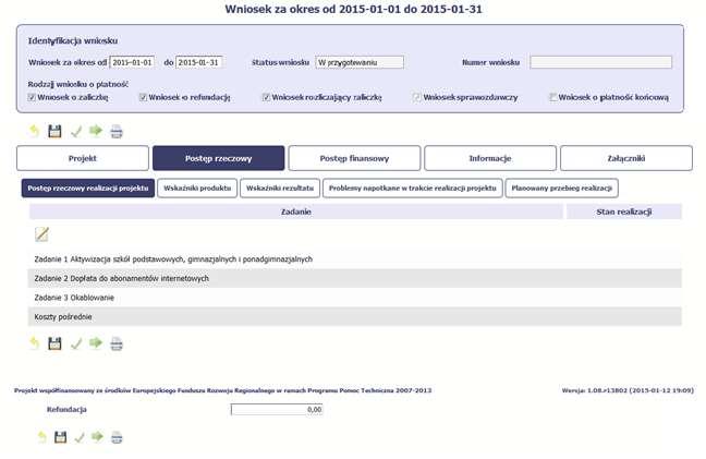 Jeśli ubiegasz się o refundację poniesionych kosztów, wprowadź ich całkowitą wartość z dokładnością do dwóch miejsc po przecinku.