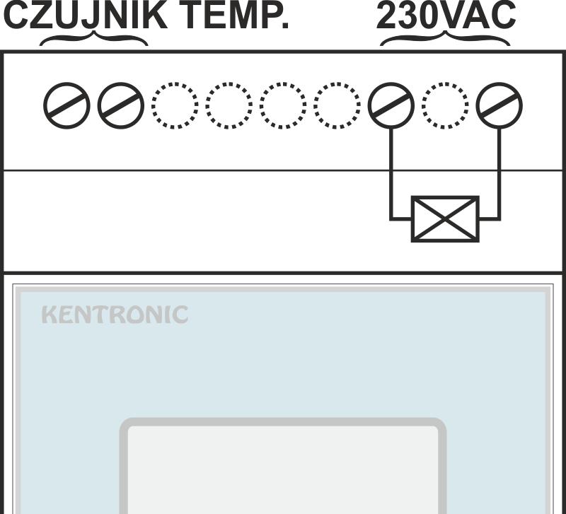 8. DANE TECHNICZNE Zakres pomiaru temperatury -30...+120 o C Rozdzielczość wskazań temperatury 0,5 o C Zakres nastaw temperatury zadanej -30...+80 o C (co 0,5 o C) Zakres nastaw histerezy 0,5.