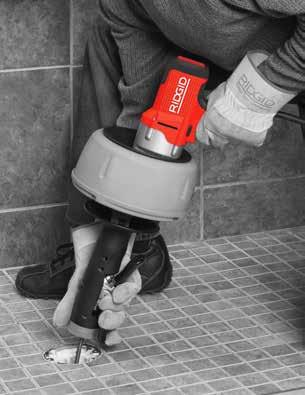 CZYSZCZENIE INSTALACJI Narzędzia do czyszczenia instalacji RIDGID, począwszy od narzędzi ręcznych, bębnowych / segmentowych po przepycharki ciśnieniowe,