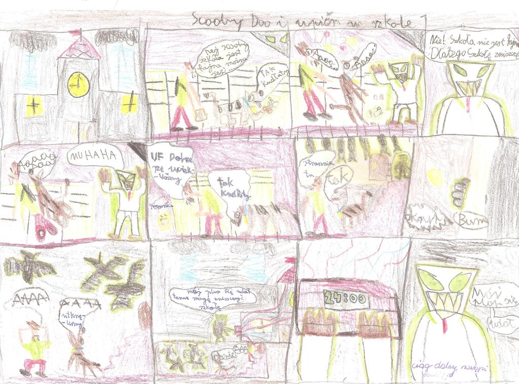 Gazeta Wrocławska Numer 7 11/2018 Strona 8 www.gazetawroclawska.pl KOMIKS ŁUKASZA I KUBY Z KL. V Komiks Ł. Wilk, J.