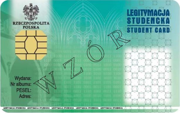 ELEKTRONICZNA LEGITYMACJA STUDENCKA Wzór nr 14 Do 16, 25, 30 Opis: 1.