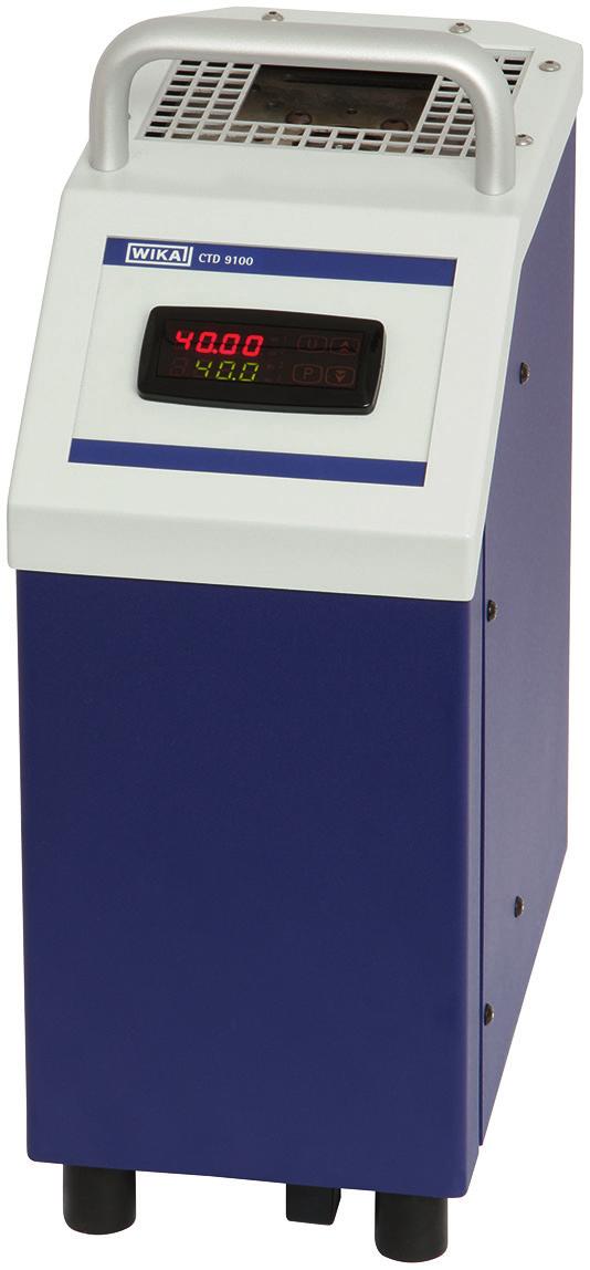 Kalibracja Kalibrator temperatury z suchym otworem pomiarowym Modele CTD9100-COOL, CTD9100-165, CTD9100-450, CTD9100-650 Karta katalogowa WIKA CT 41.
