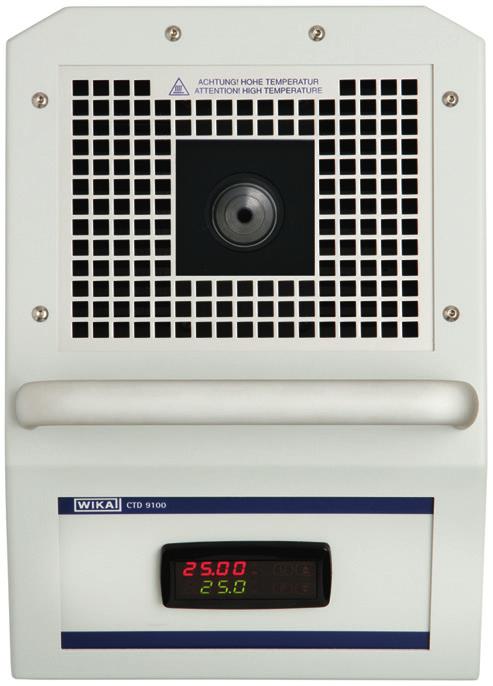 Kalibrator temperatury z suchym otworem pomiarowym CTD9100 Cztery urządzenia dla zakresu temperatury od -55... +650 C [-67... +1.