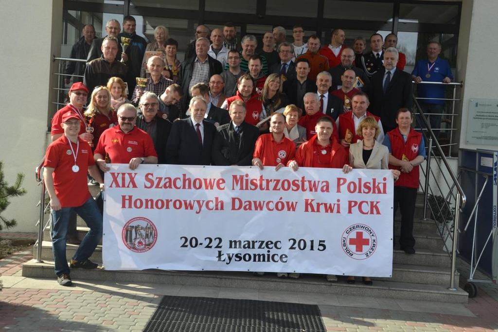SPORT XIX Szachowe Mistrzostwa Polski Honorowych Dawców Krwi PCK W dniach 20-22 marca 2015 roku w hotelu Rubbens & Monet w Łysomicach odbyły