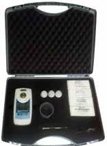 Tester ręczny chlor, ph tlen, ph zakres odczytu: wartość ph 6,8 8,2 zawartość odpowiednio: wolnego chloru/bromu/tlenu mg/l 0,1 3,0 0,0 10,0 nr zamówienia